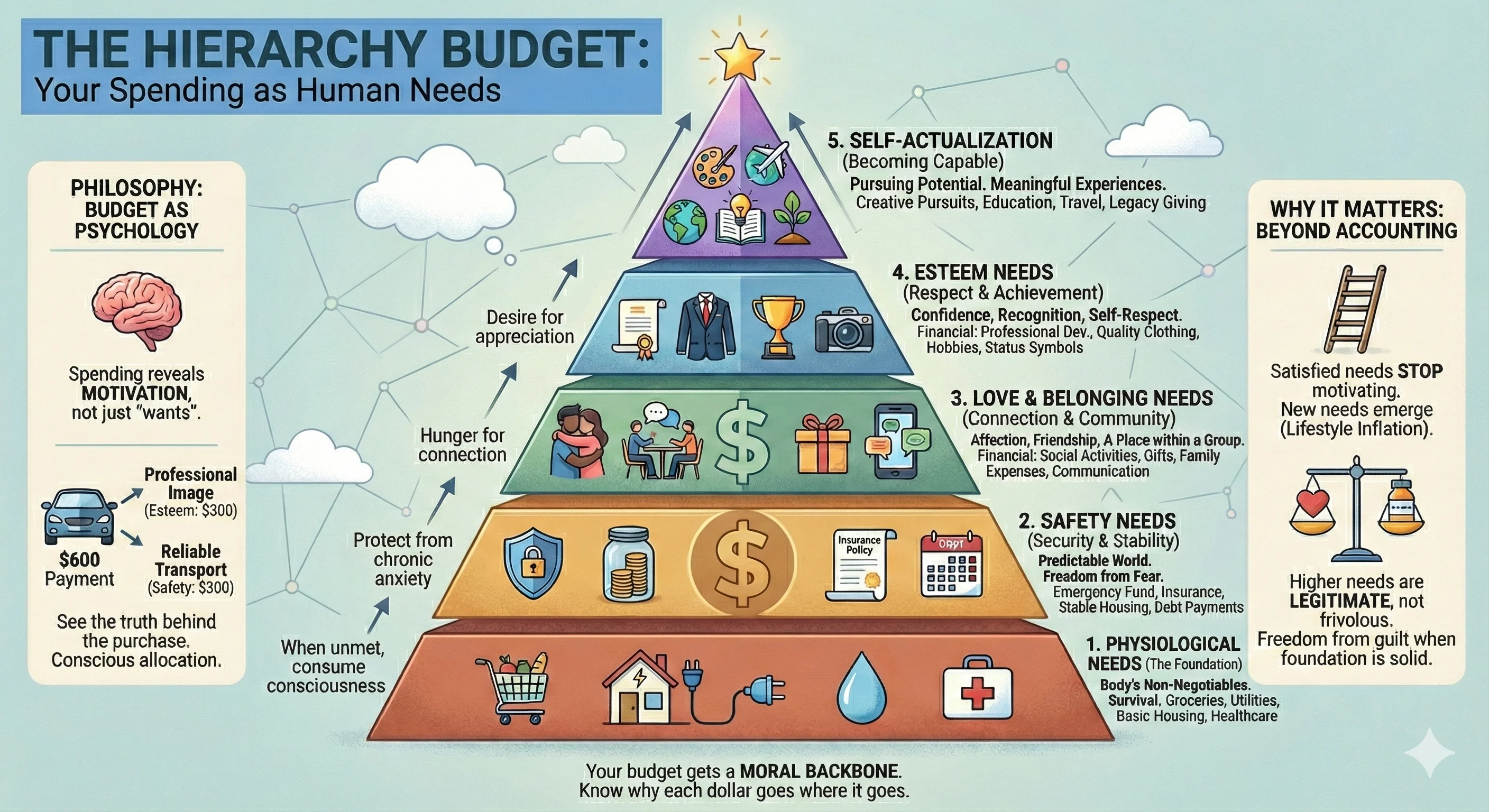 The Hierarchy Budget: Your Spending as Psychological Needs
